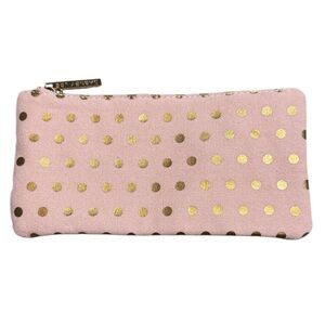 Danny Lee | Pencil Case in Pink & Gold Polka Dot